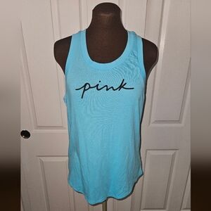 PINK Victoria's Secret Women's Blue Tank Top